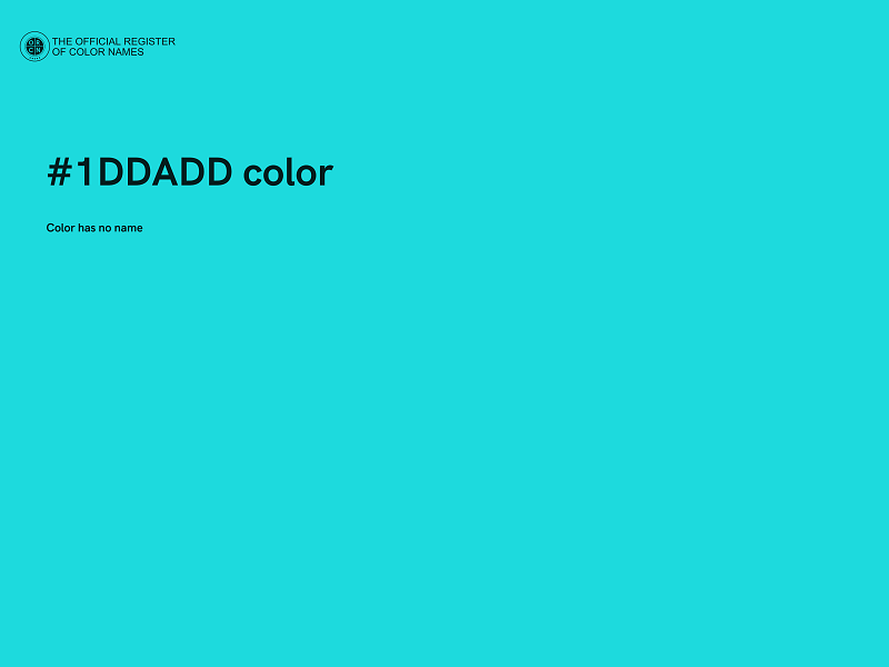 #1DDADD color image