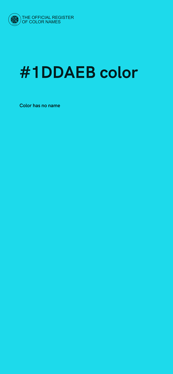 #1DDAEB color image