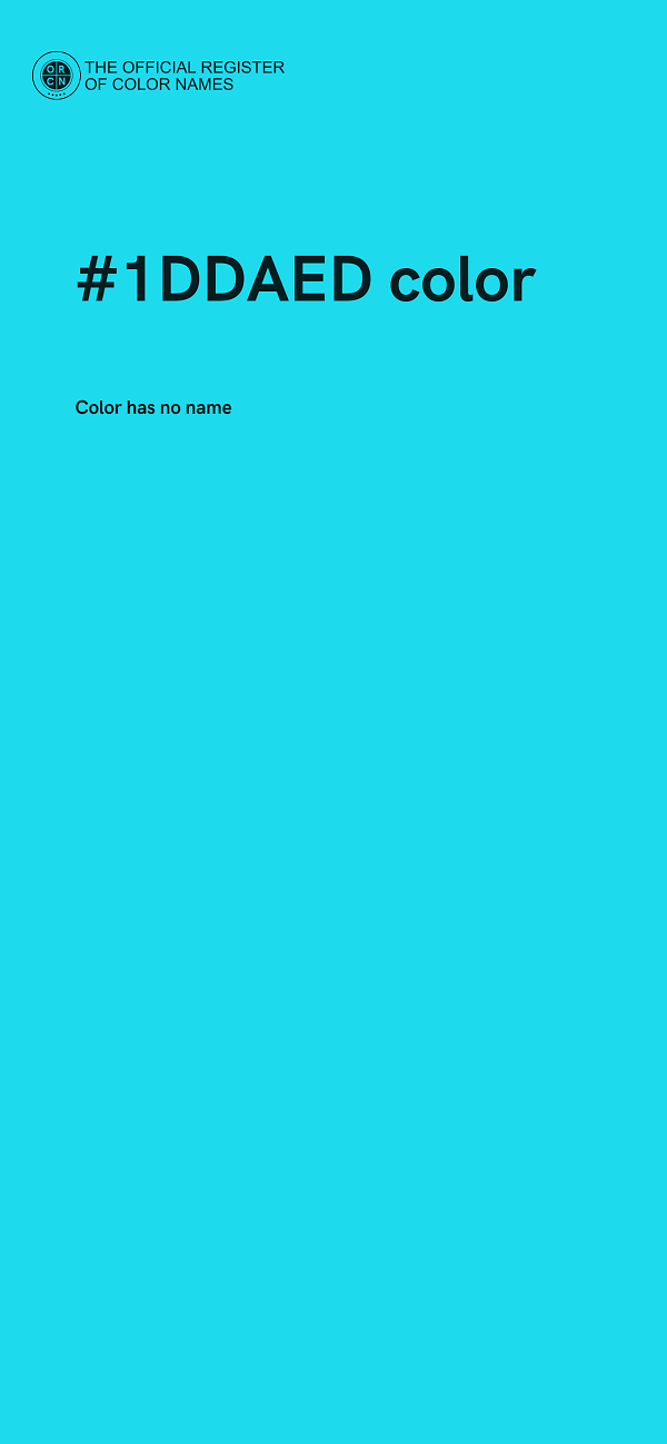 #1DDAED color image