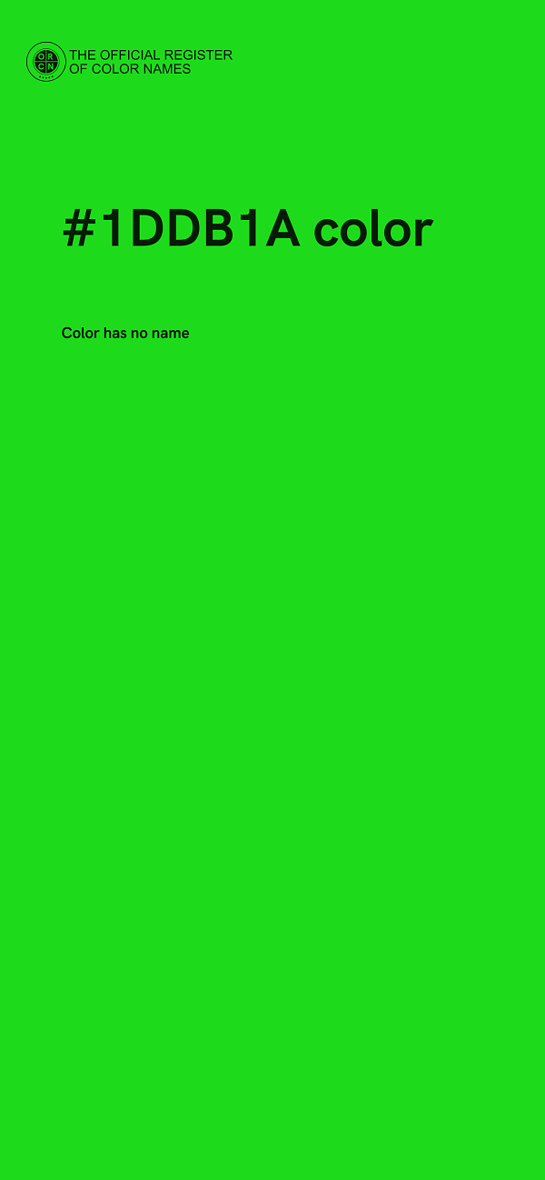 #1DDB1A color image