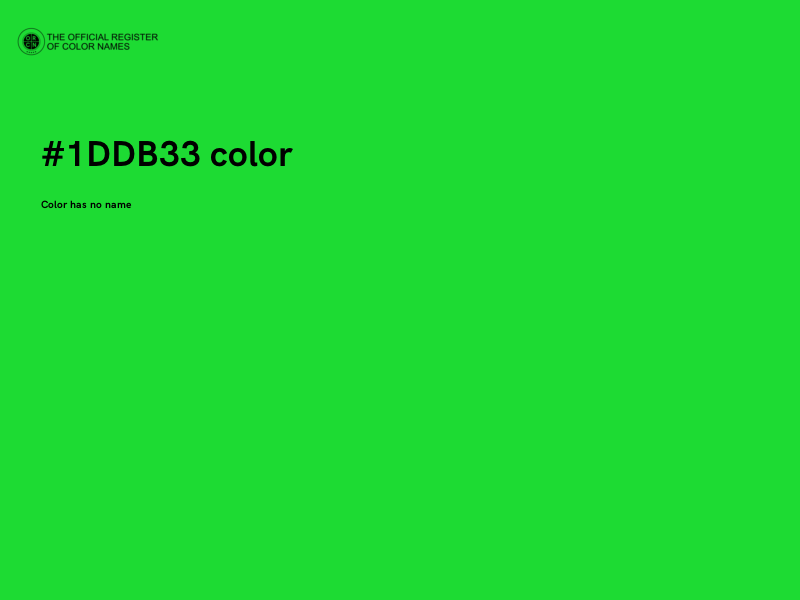 #1DDB33 color image
