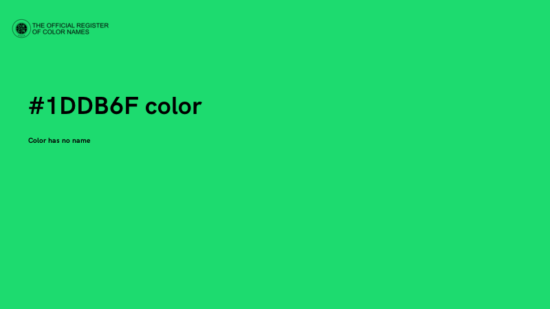 #1DDB6F color image