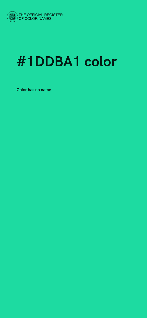 #1DDBA1 color image