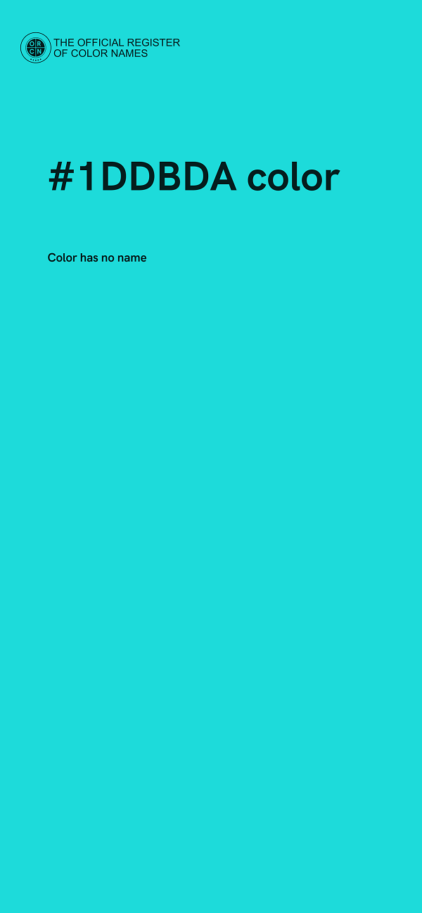 #1DDBDA color image
