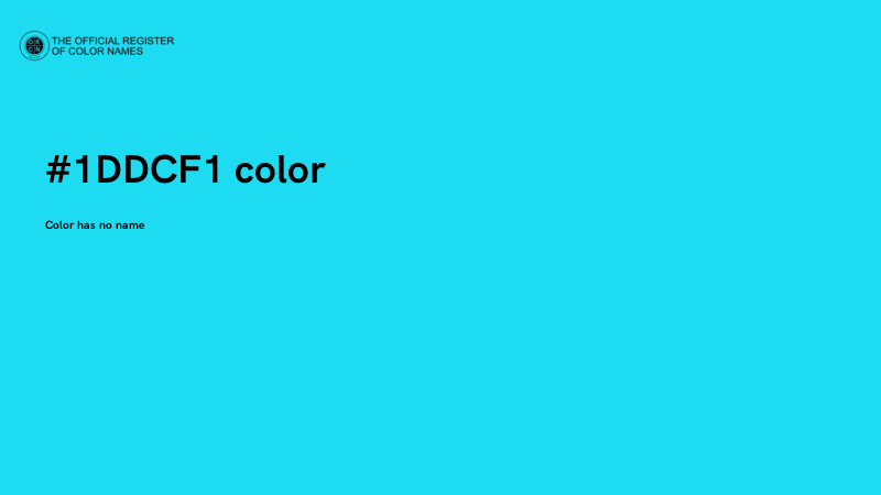#1DDCF1 color image