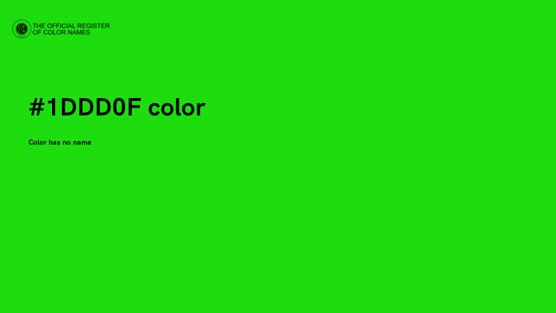 #1DDD0F color image