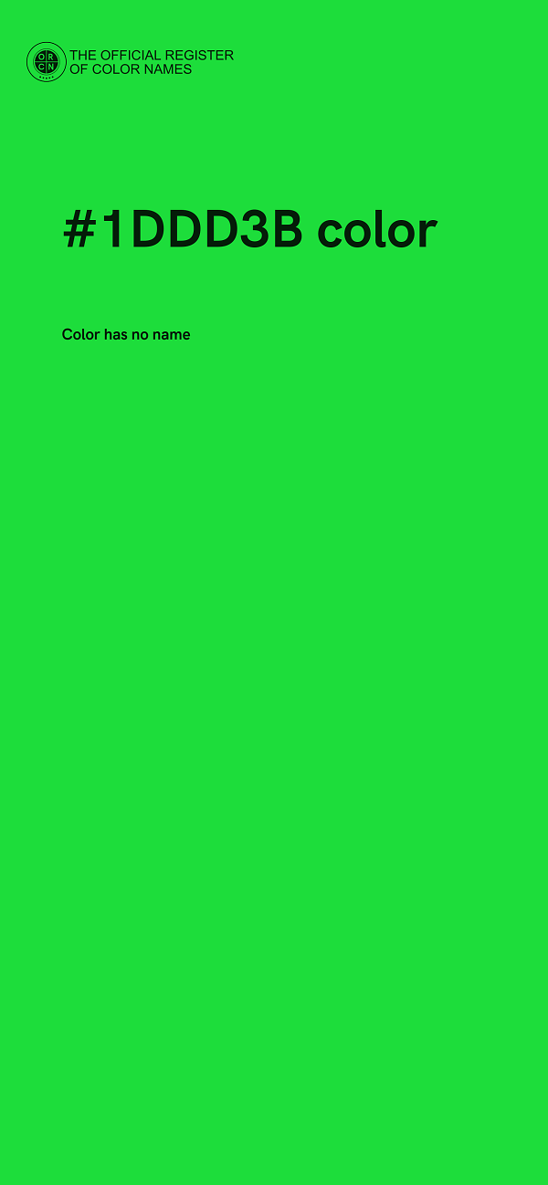 #1DDD3B color image