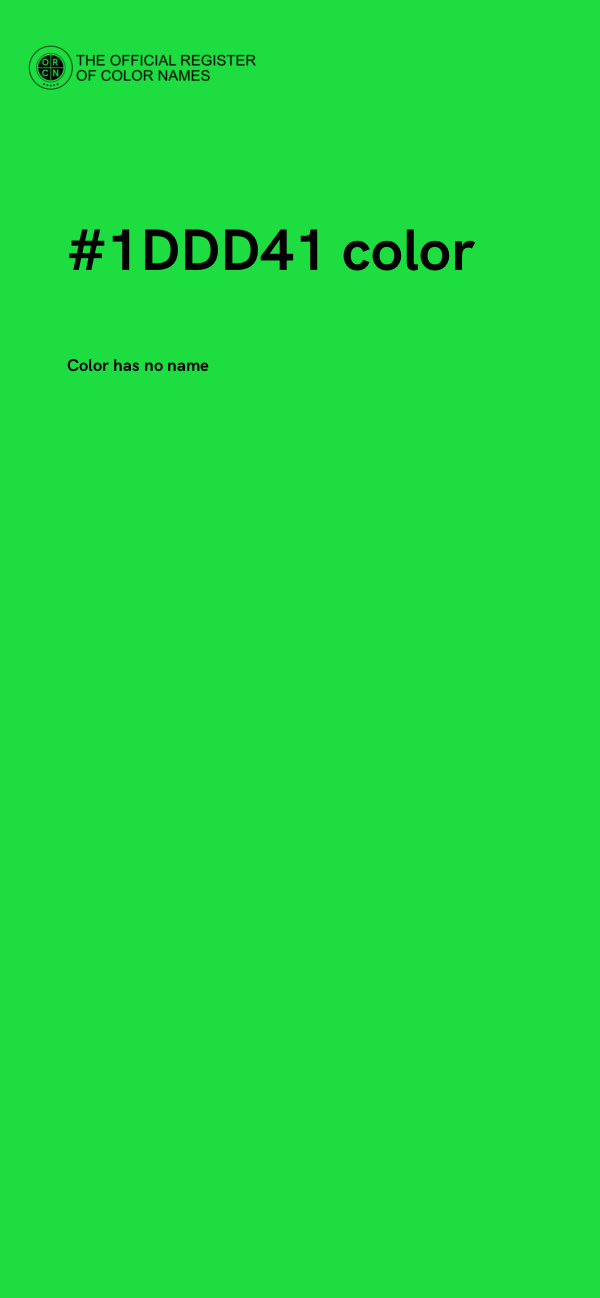 #1DDD41 color image