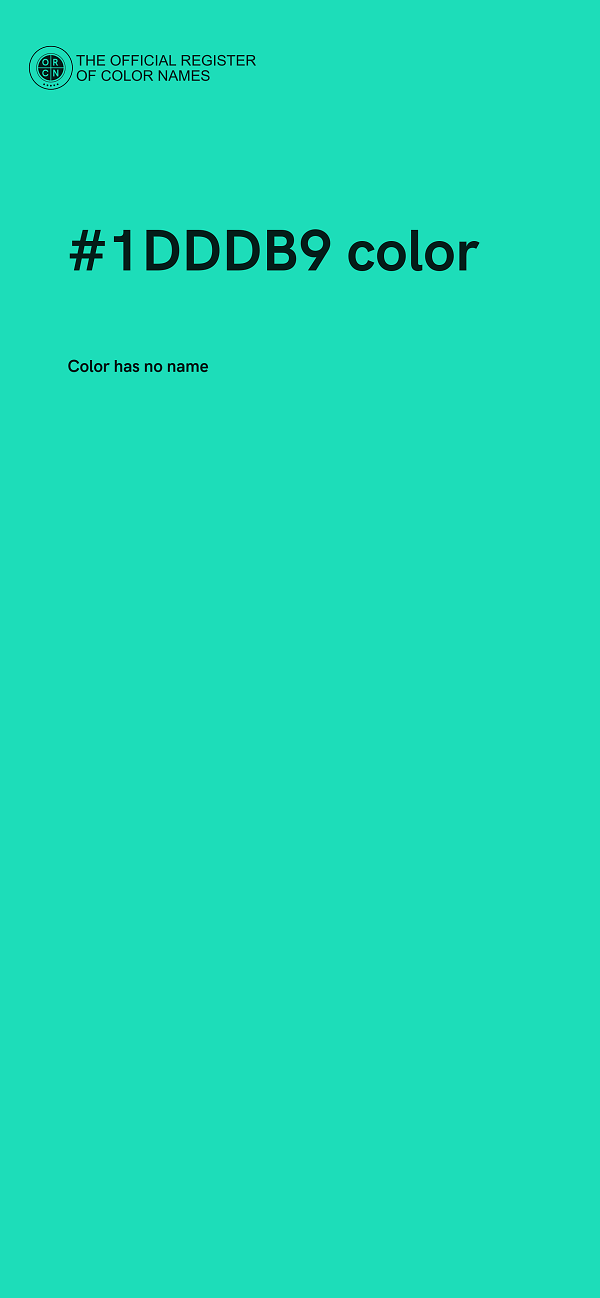 #1DDDB9 color image