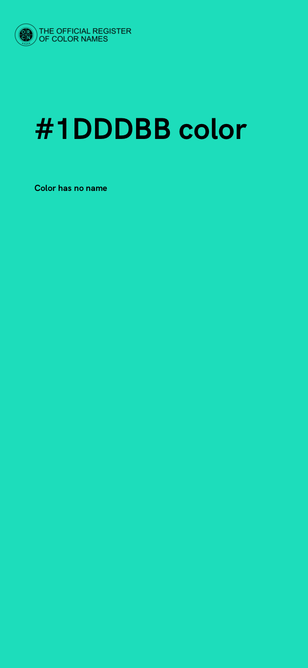 #1DDDBB color image