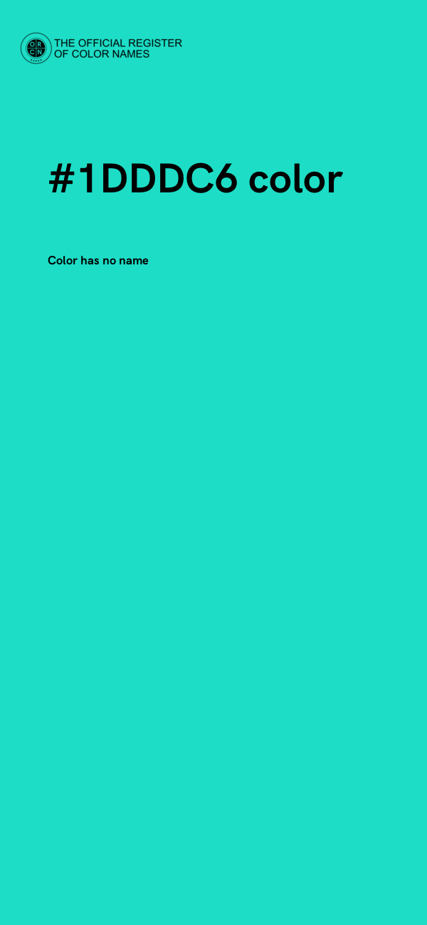 #1DDDC6 color image