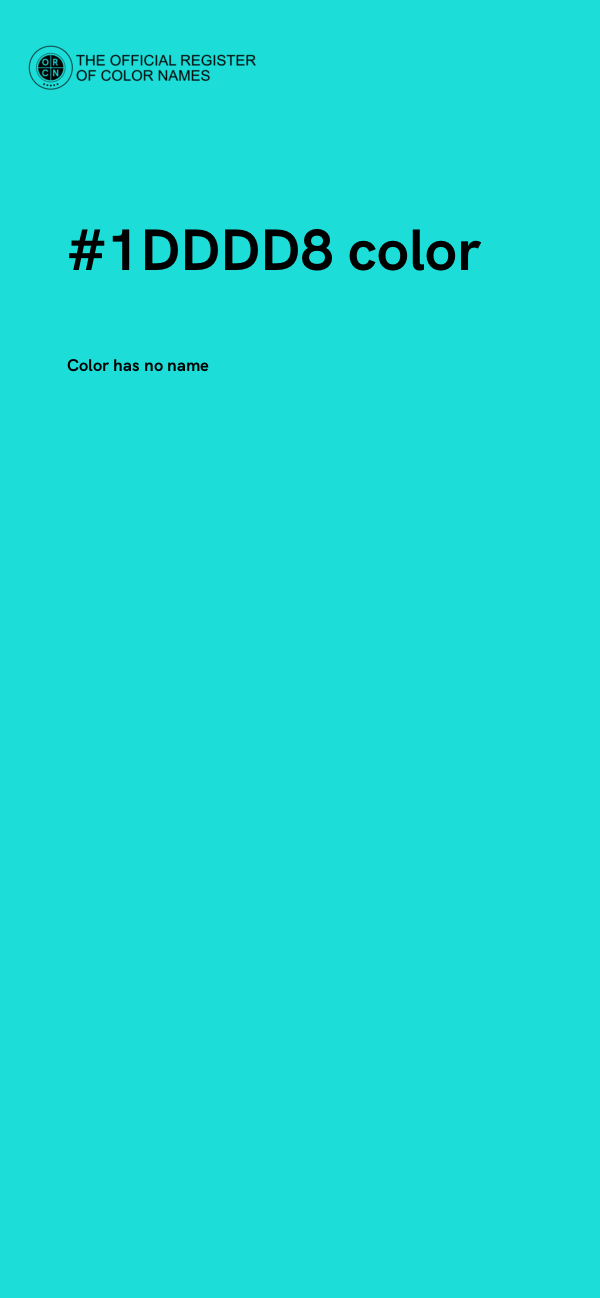#1DDDD8 color image