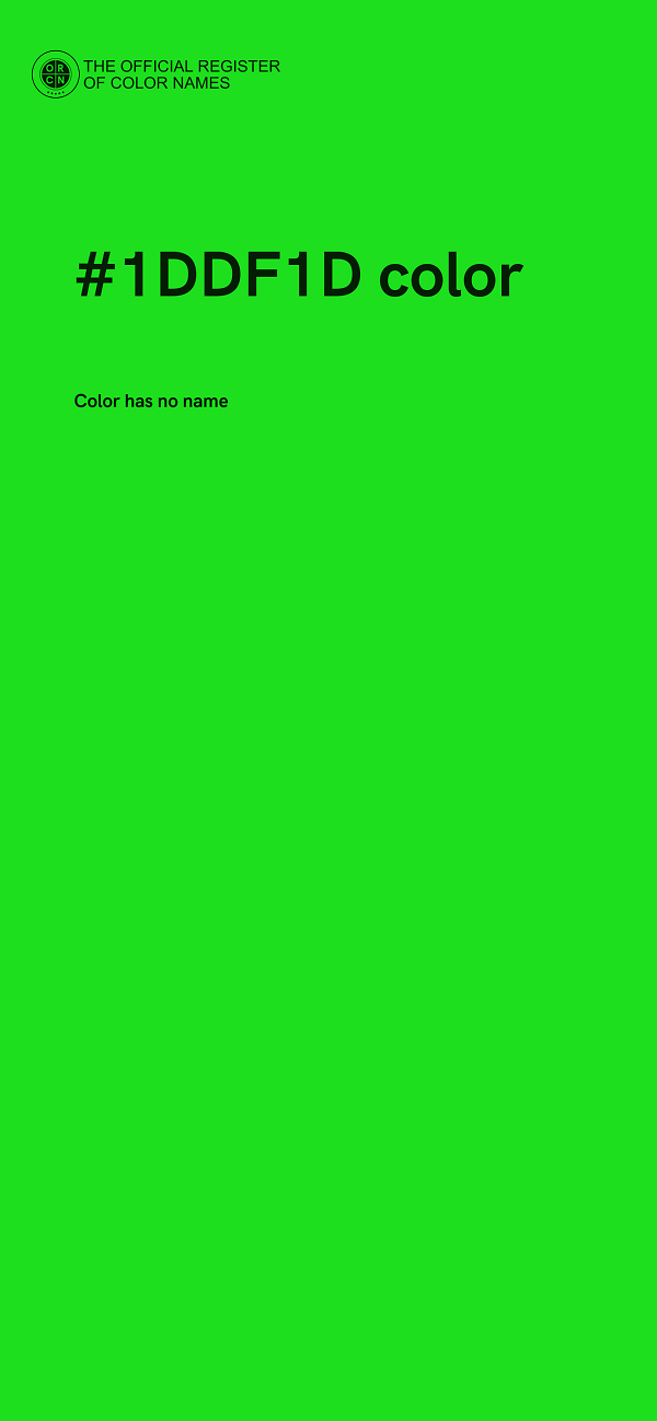 #1DDF1D color image