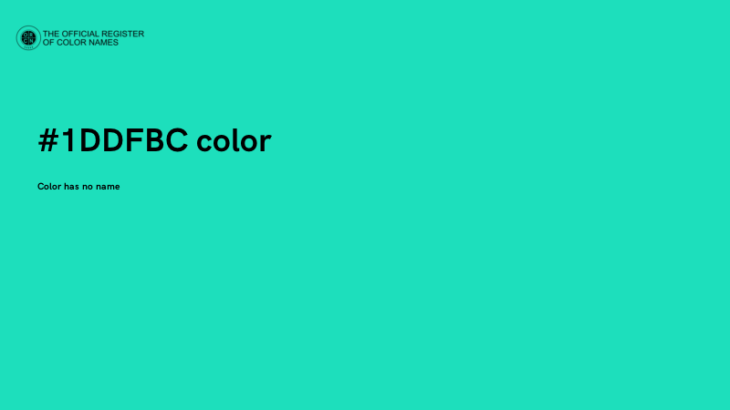 #1DDFBC color image