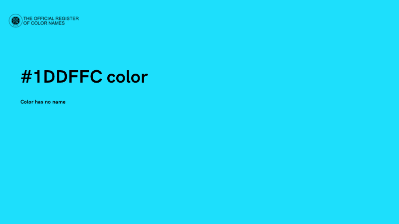 #1DDFFC color image