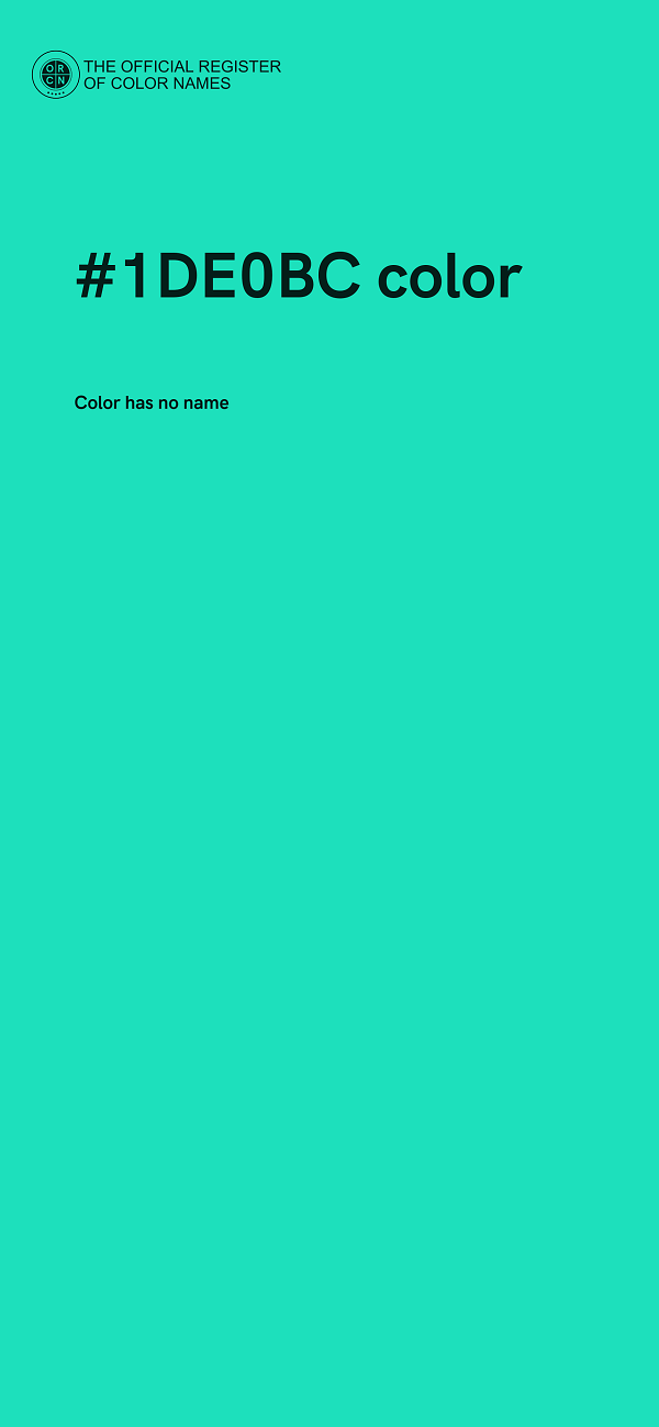 #1DE0BC color image
