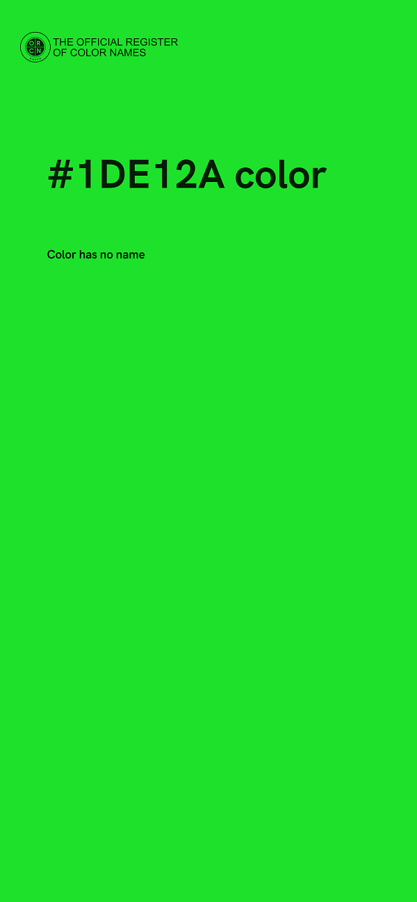 #1DE12A color image