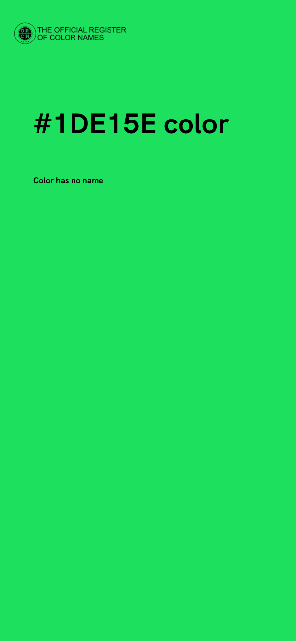 #1DE15E color image