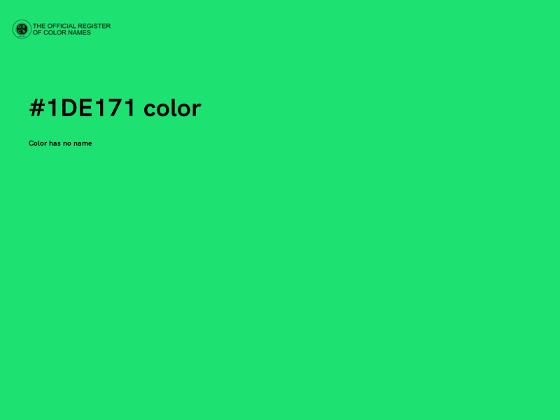 #1DE171 color image