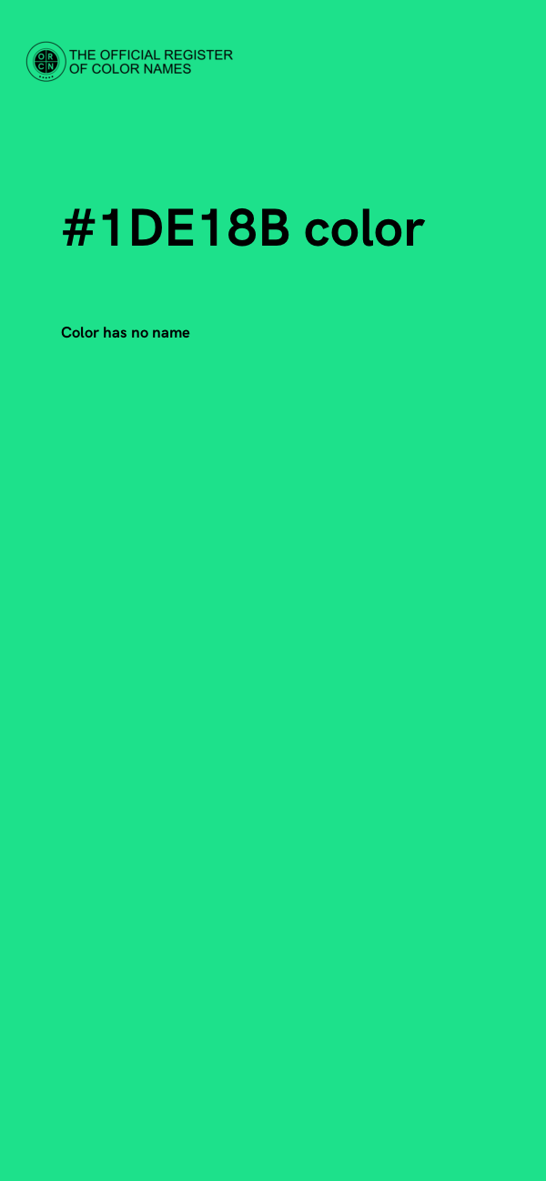 #1DE18B color image