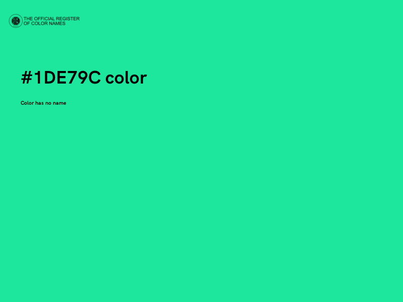 #1DE79C color image