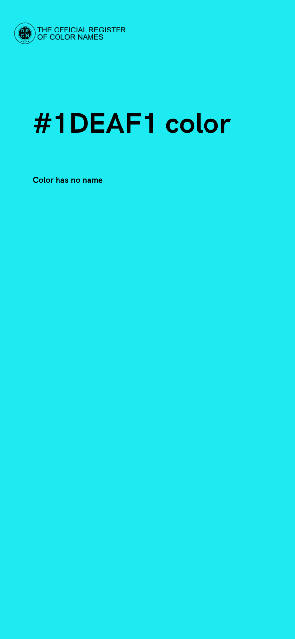 #1DEAF1 color image
