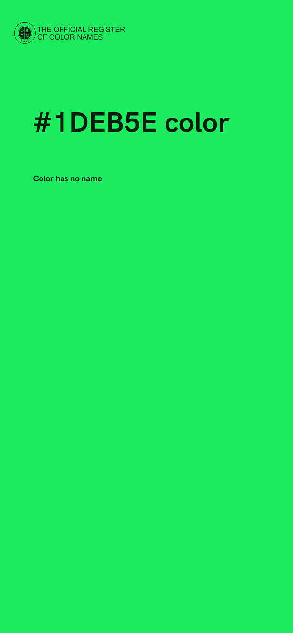 #1DEB5E color image
