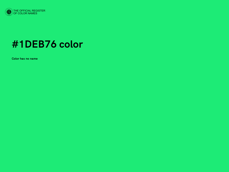 #1DEB76 color image