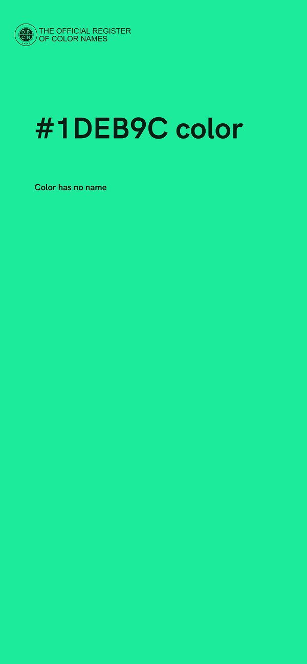 #1DEB9C color image