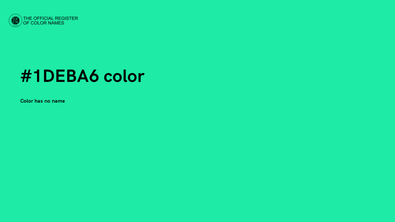 #1DEBA6 color image