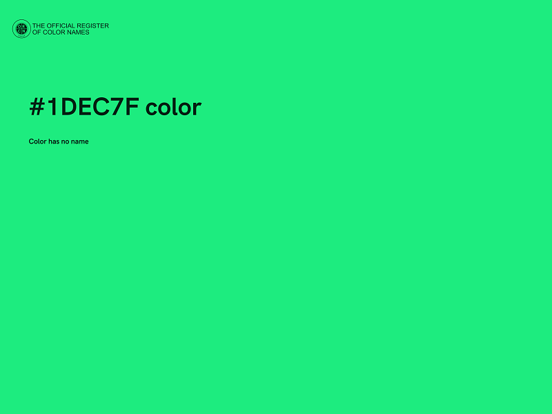 #1DEC7F color image