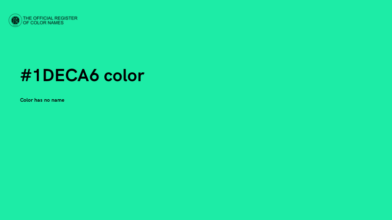 #1DECA6 color image