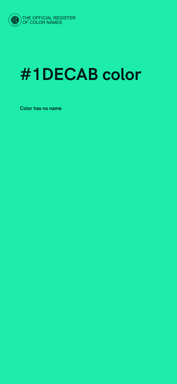 #1DECAB color image