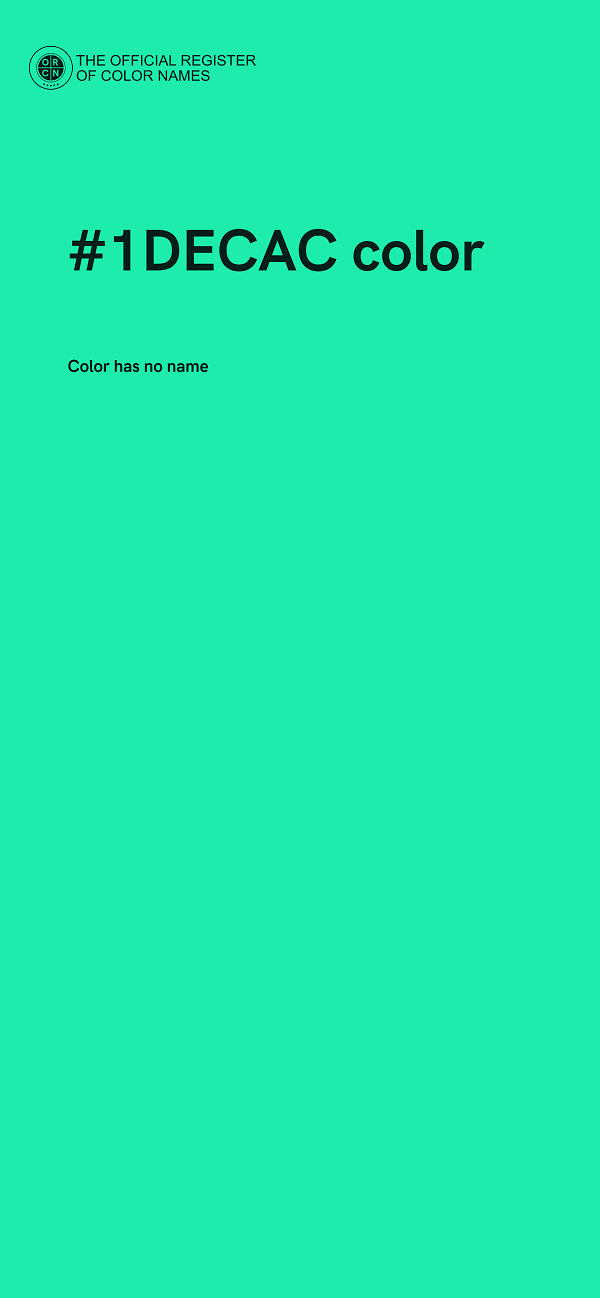 #1DECAC color image