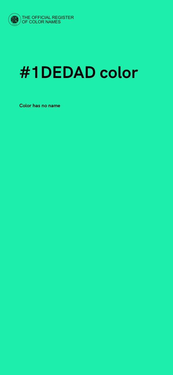 #1DEDAD color image