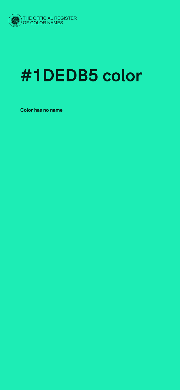 #1DEDB5 color image
