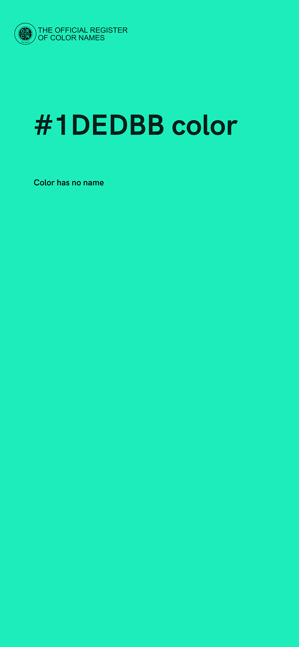 #1DEDBB color image
