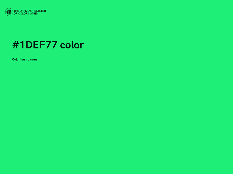 #1DEF77 color image