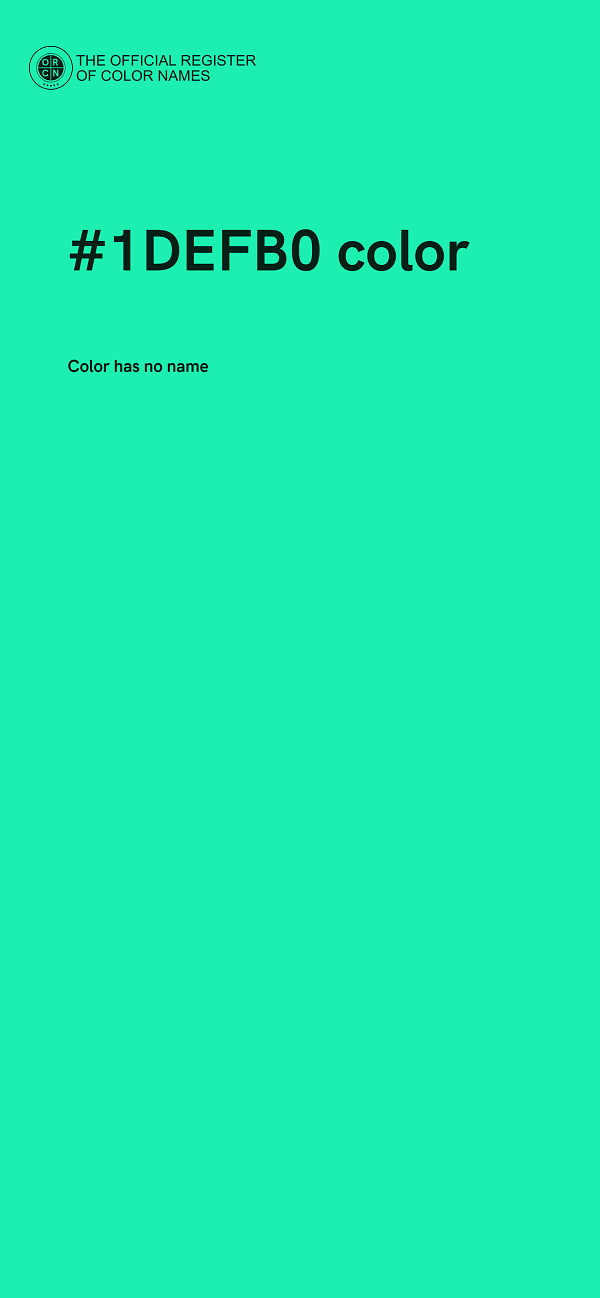 #1DEFB0 color image