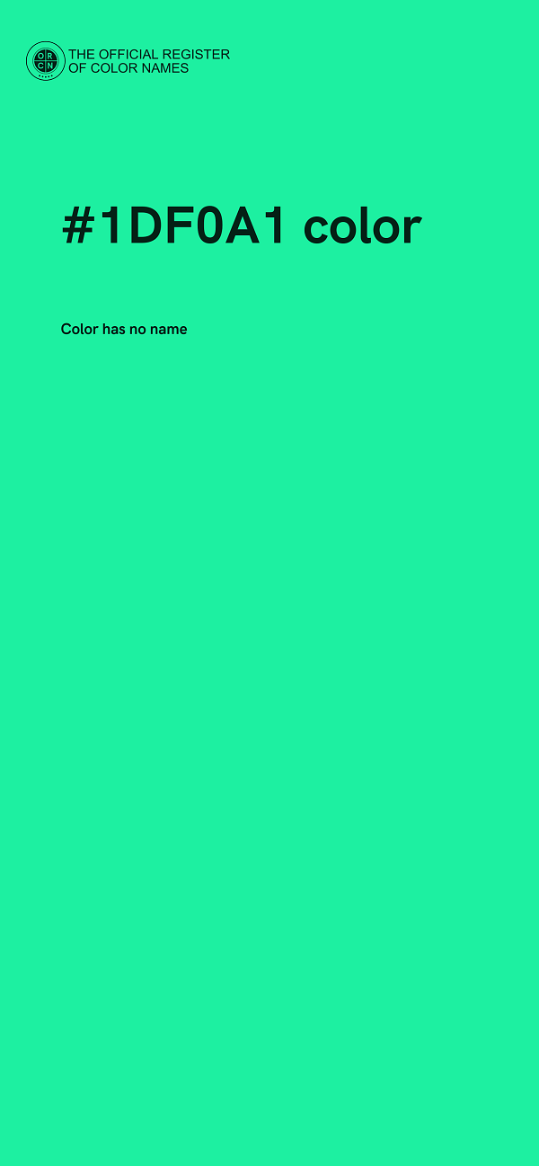 #1DF0A1 color image