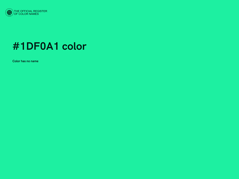 #1DF0A1 color image
