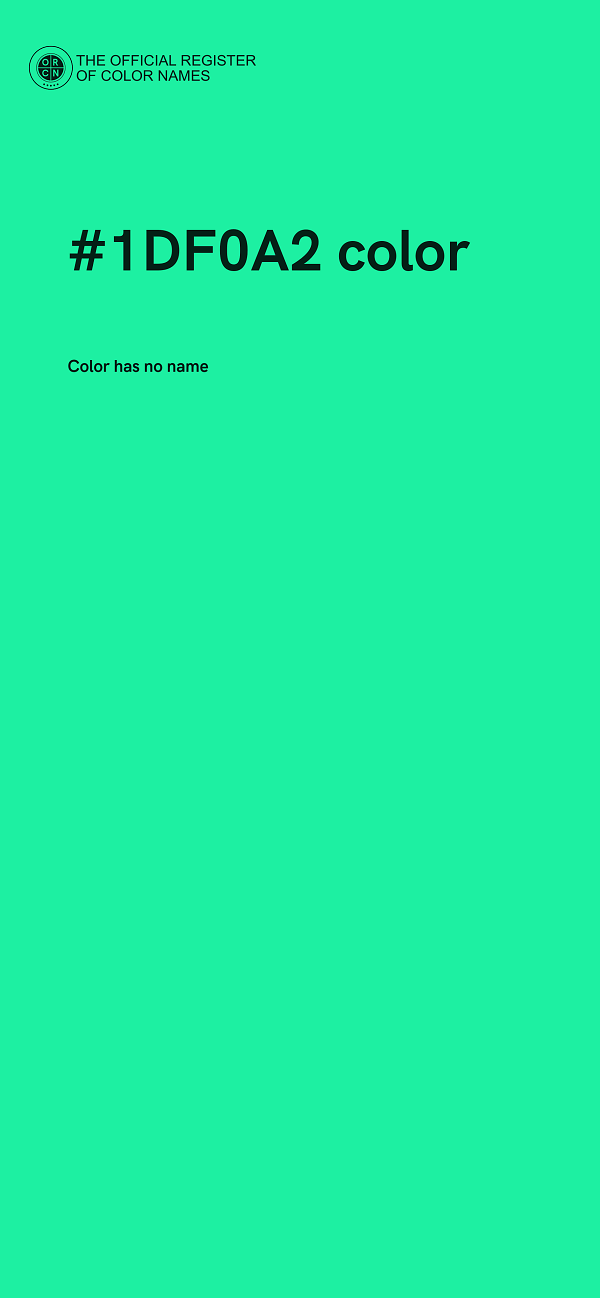#1DF0A2 color image