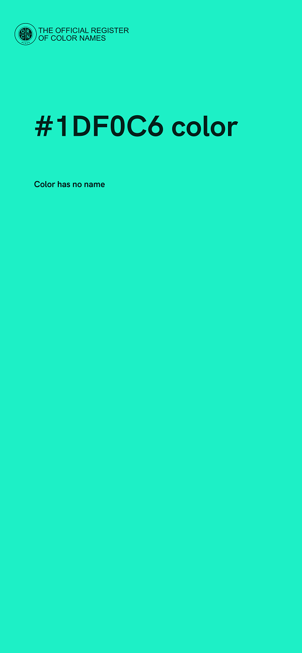 #1DF0C6 color image