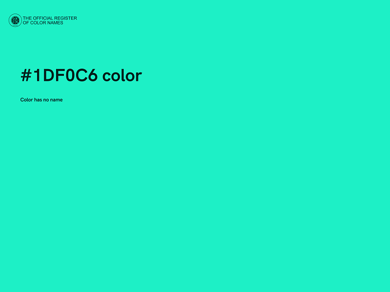 #1DF0C6 color image
