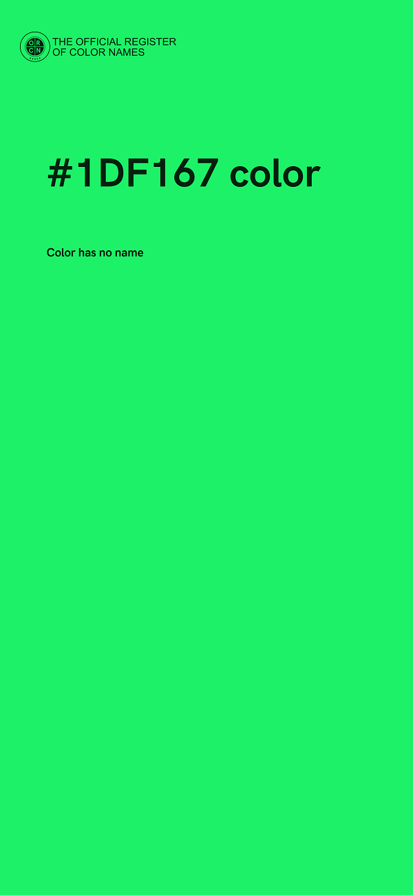 #1DF167 color image