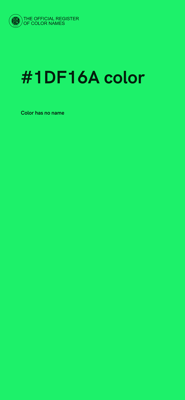 #1DF16A color image