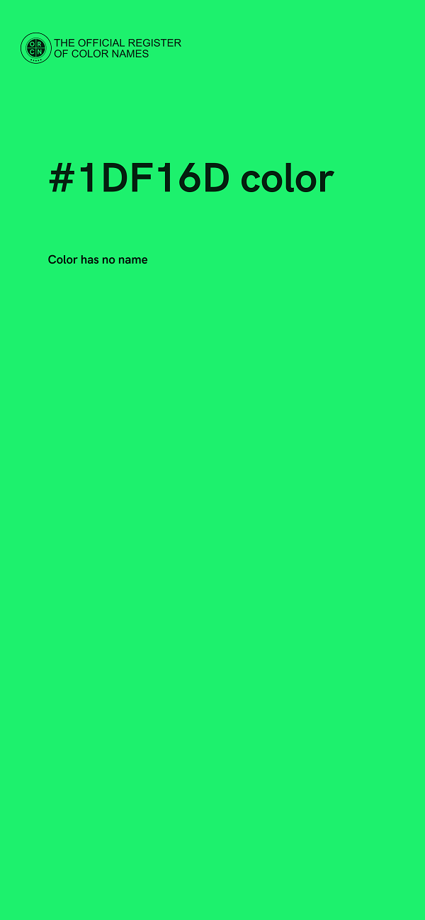 #1DF16D color image