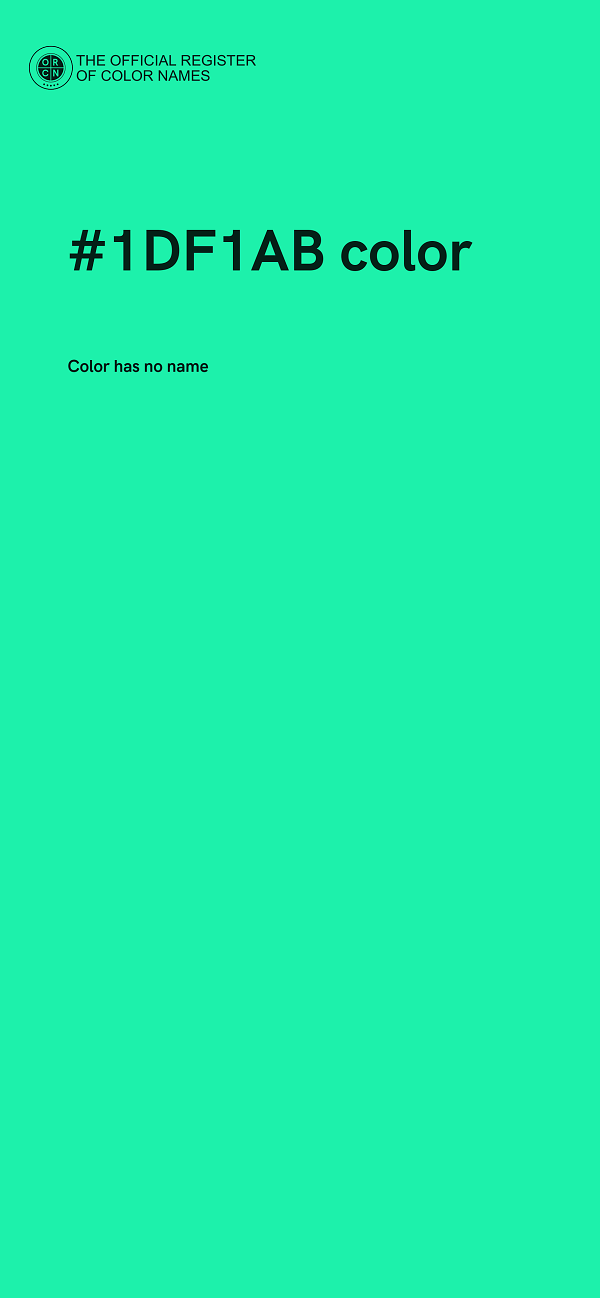 #1DF1AB color image