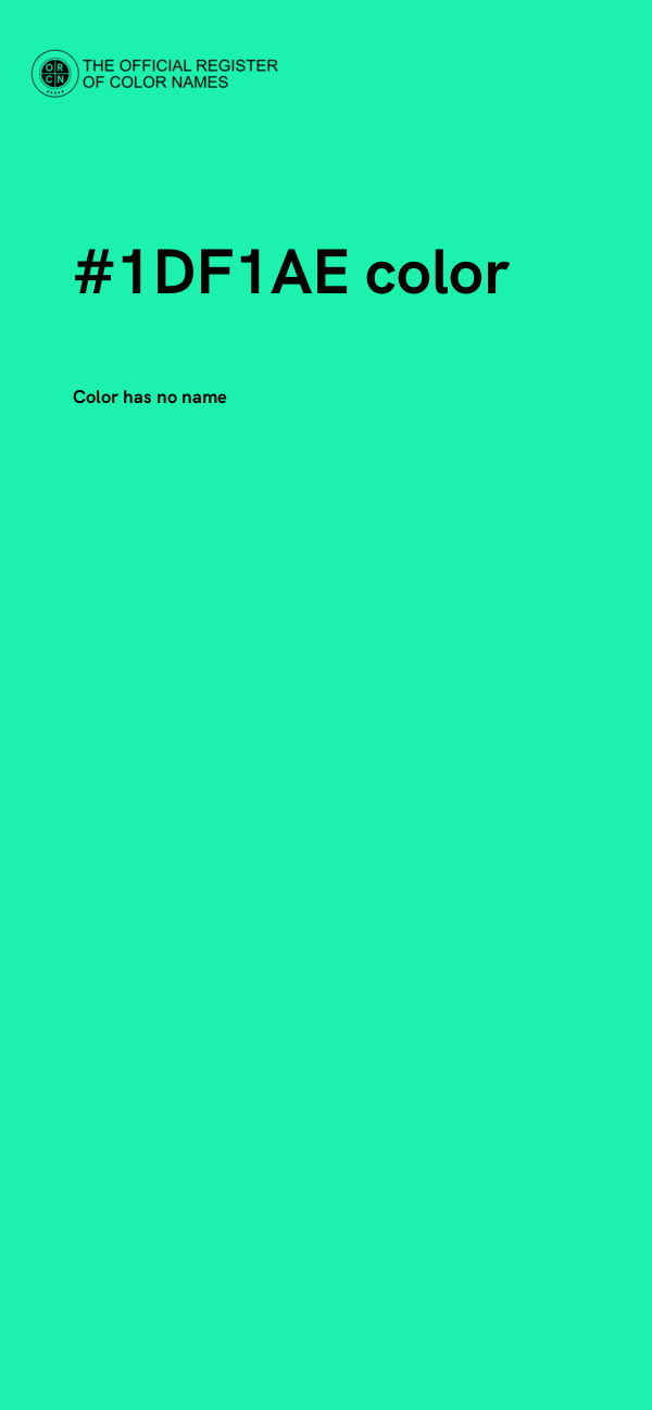 #1DF1AE color image