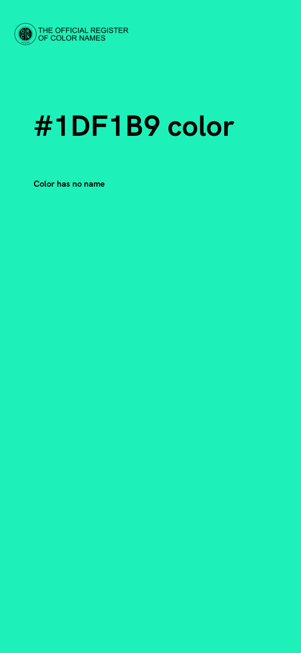 #1DF1B9 color image